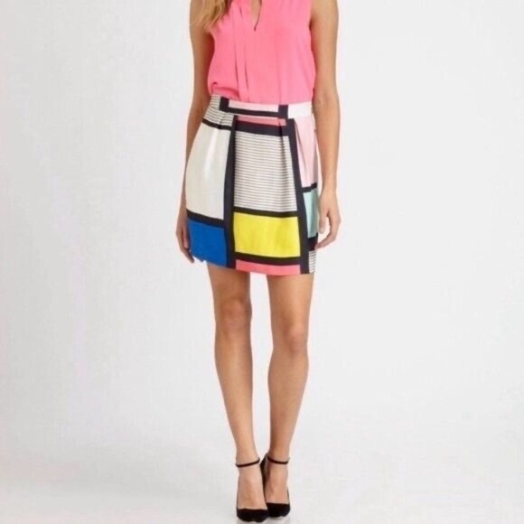 KATE SPADE Barry Pop of Color Block Stripe Colorblock Mini Colorful Size 6 - Picture 7 of 16